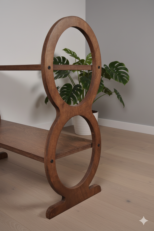 Wooden Walnut Shoe Rack 2-Tier Shoe Organizer for Entryway Closet Bedroom,Home Storage Durable Eco-Friendly Rustic Shoe Shelf