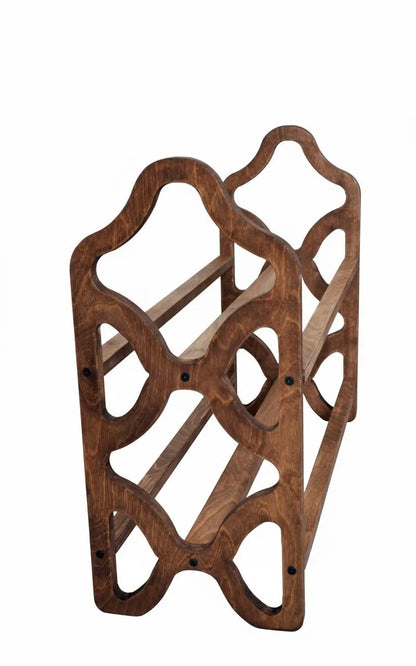Decorative Wooden Shoe Rack with Laser Cut Side Panels