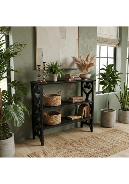 Wood Console Table – Record Player Stand – Handmade Entryway Table
