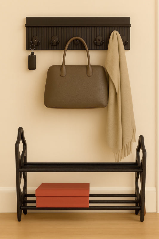 Handmade Birch Plywood Shoe Rack – Multiple Sizes (20–48 inches), Minimalist & Sturdy Design, Easy Assembly, Multi-Purpose Storage Bench