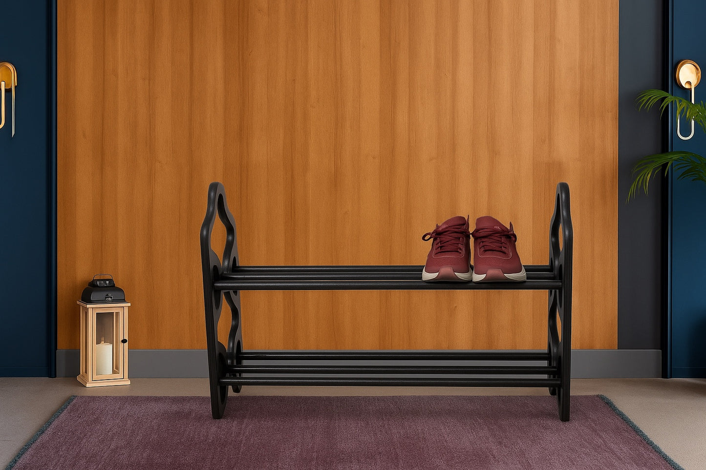 Handmade Birch Plywood Shoe Rack – Multiple Sizes (20–48 inches), Minimalist & Sturdy Design, Easy Assembly, Multi-Purpose Storage Bench